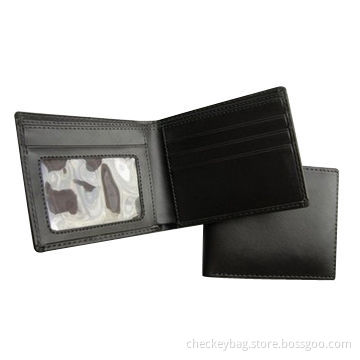 Men's PU wallet, customized specifications are accepted